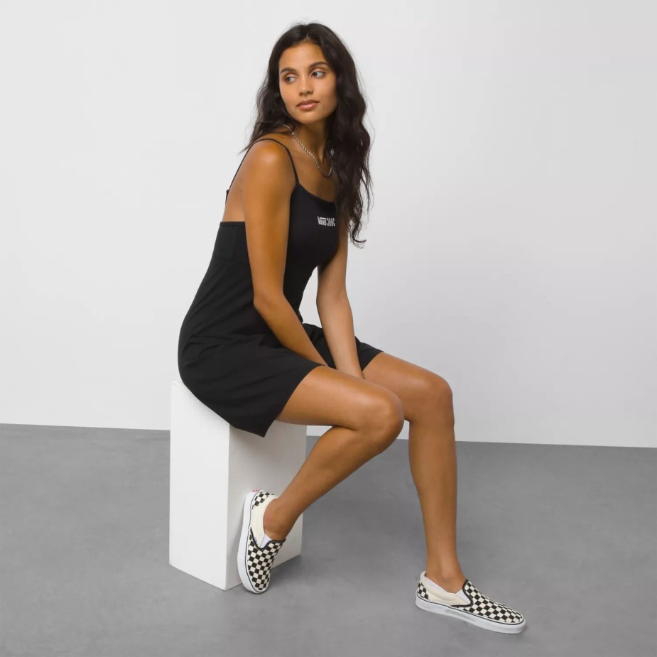 Vans σούπερ διασκεδαστικό φόρεμα σκέιτερ μαύρο