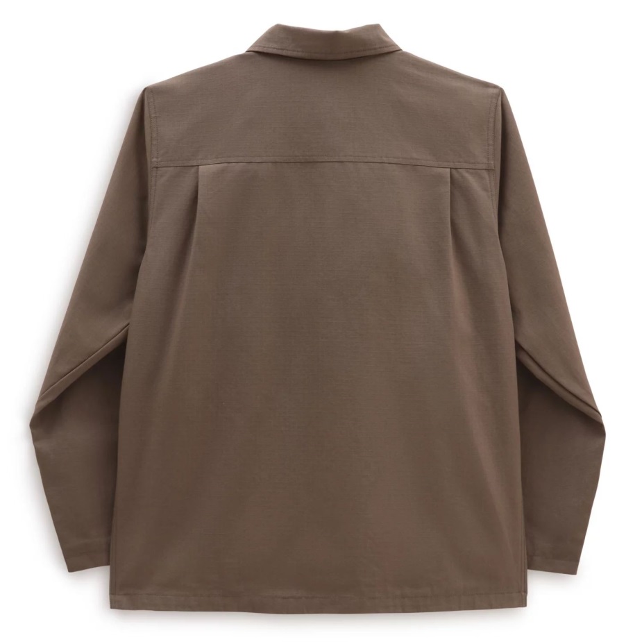 Vans τρυπάνι αγγαρεία παλτό με επένδυση σακάκι καφέ