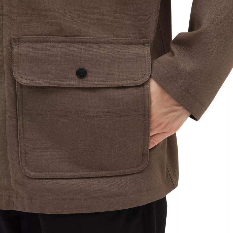 Vans τρυπάνι αγγαρεία παλτό με επένδυση σακάκι καφέ