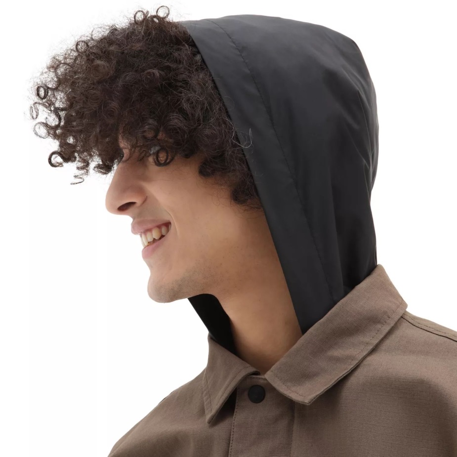 Vans τρυπάνι αγγαρεία παλτό με επένδυση σακάκι καφέ