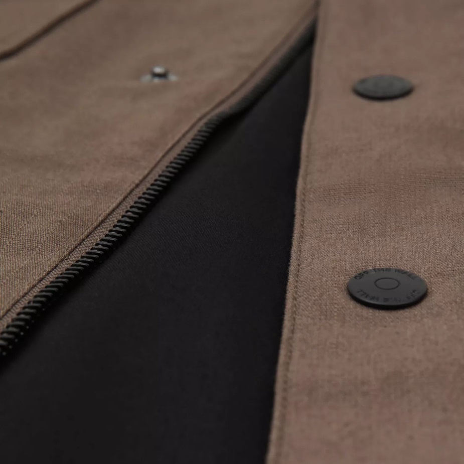 Vans τρυπάνι αγγαρεία παλτό με επένδυση σακάκι καφέ