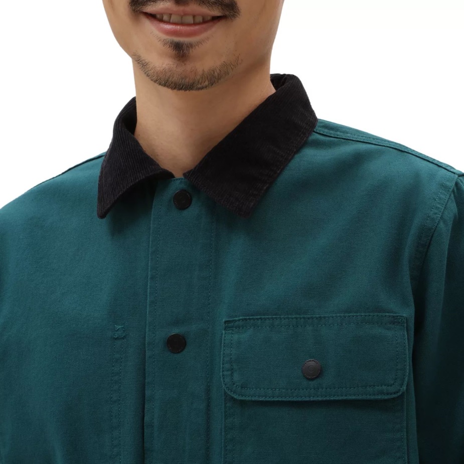 Vans τρυπάνι αγγαρεία παλτό μπουφάν μπλε