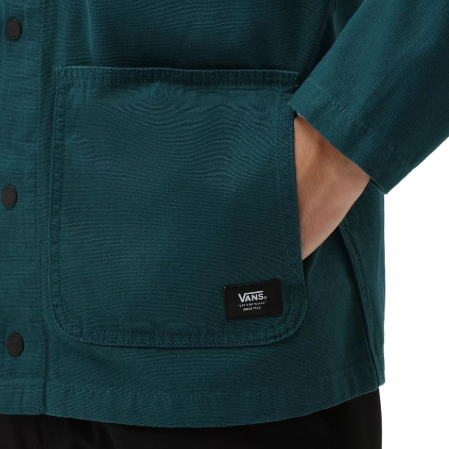 Vans τρυπάνι αγγαρεία παλτό μπουφάν μπλε