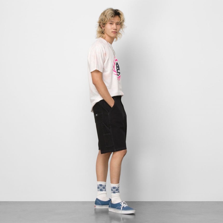 Vans τρυπάνι αγγαρεία χαλαρό τζιν 22\ κοντό μαύρο