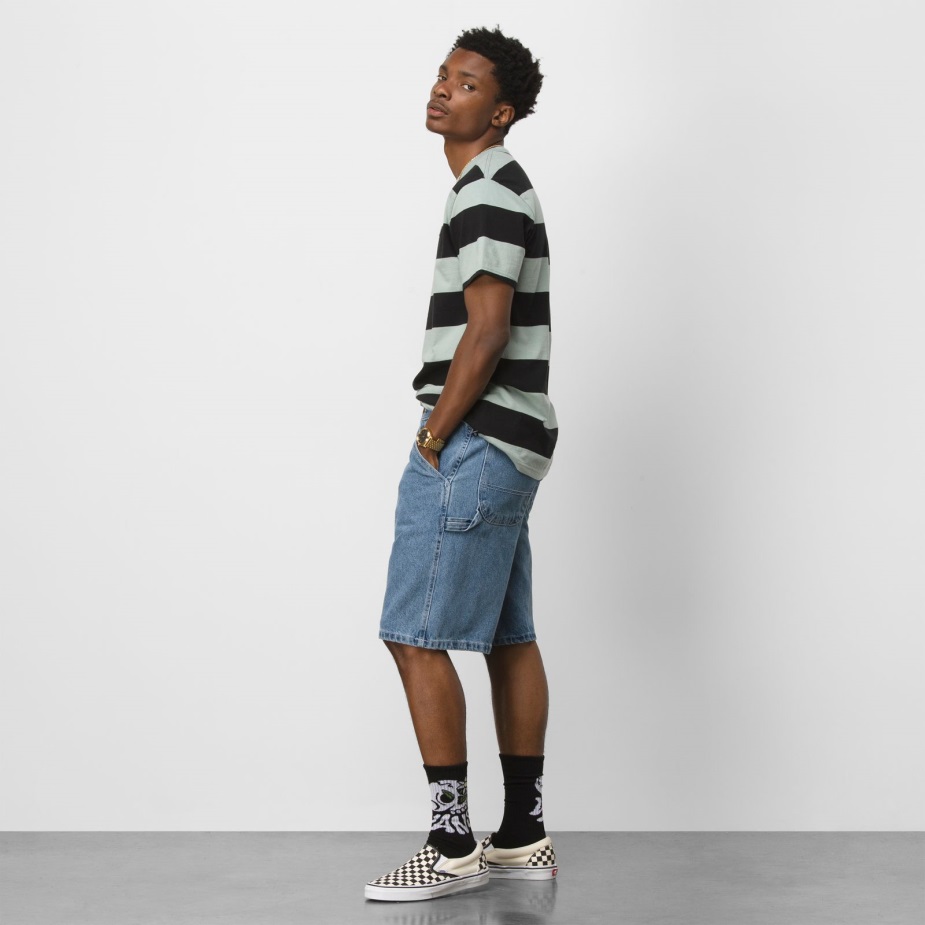 Vans τρυπάνι αγγαρεία χαλαρό τζιν 22\ κοντό πλύσιμο πέτρας