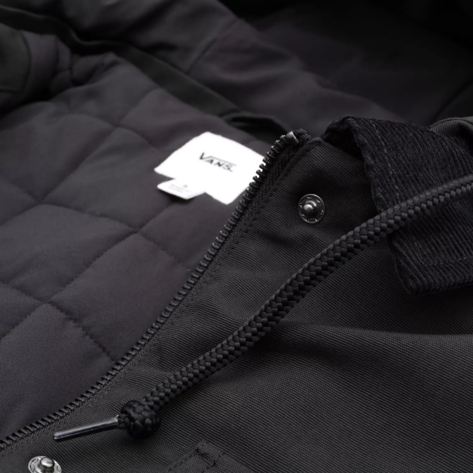 Vans τρυπάνι μακρύ παλτό αγγαρείας Mte μαύρο