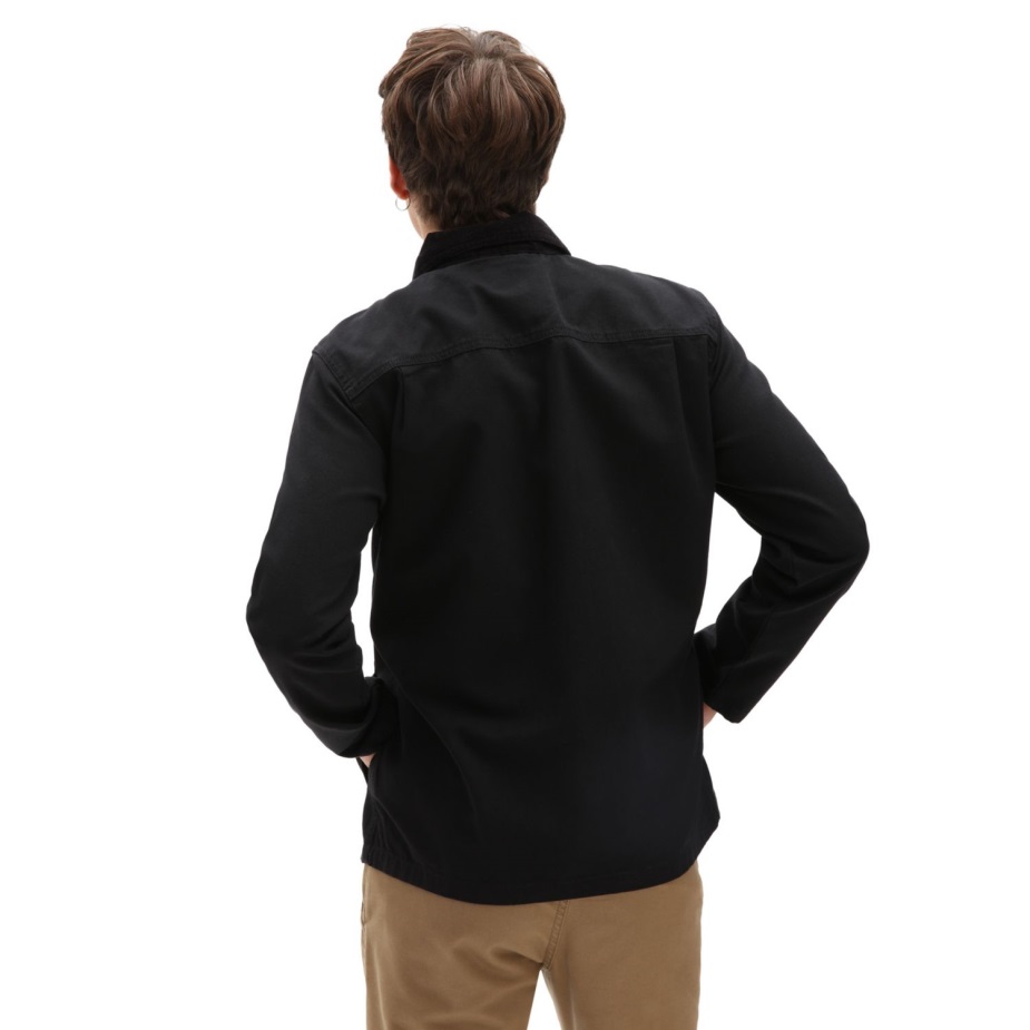 Vans τρυπάνι παλτό αγγαρεία μαύρο