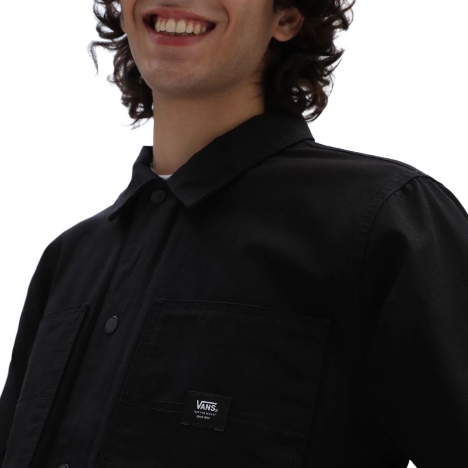 Vans τρυπάνι παλτό αγγαρείας με μαύρη επένδυση