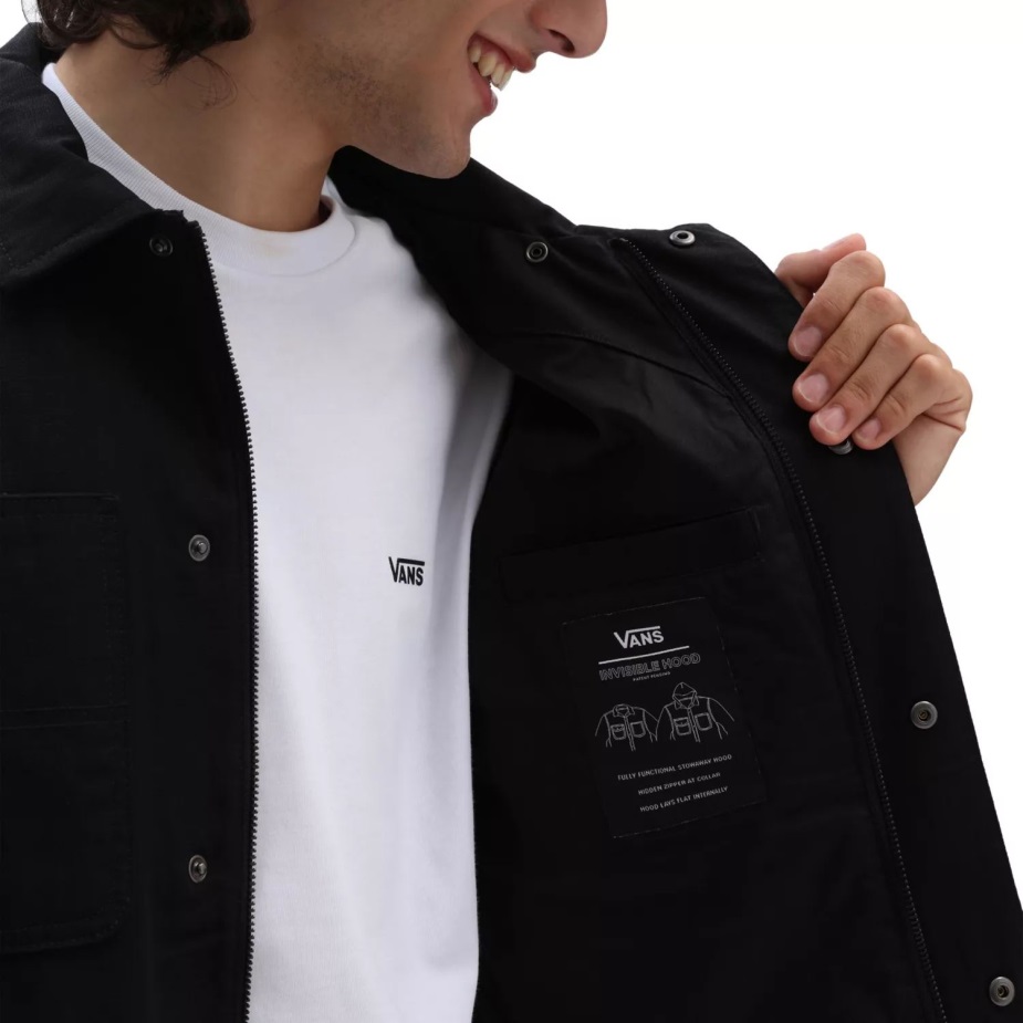 Vans τρυπάνι παλτό αγγαρείας με μαύρη επένδυση