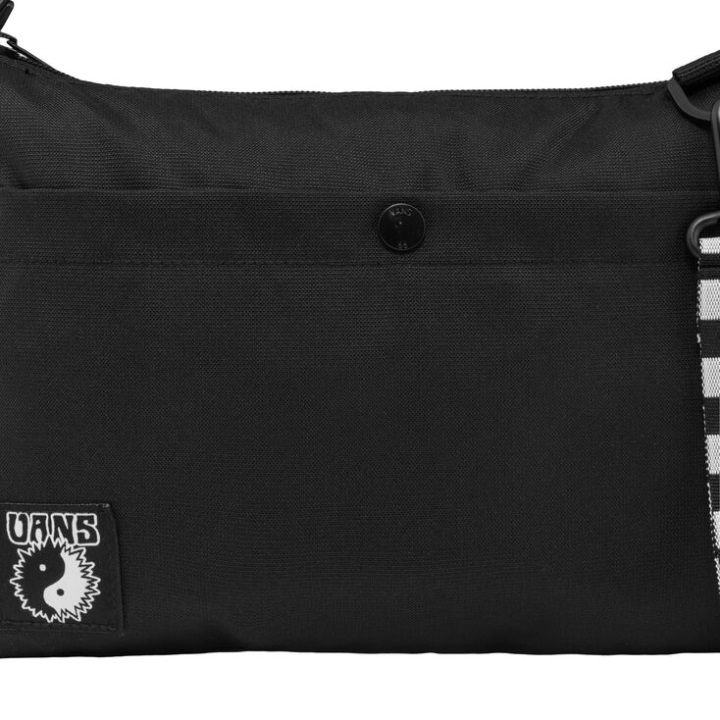 Vans τσάντα χιαστί με φερμουάρ μαύρο