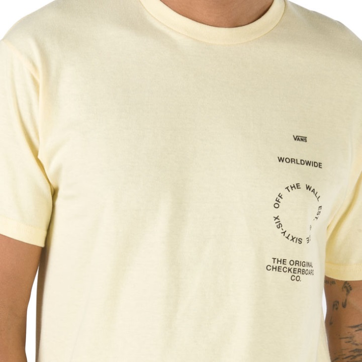 Vans τύπου Distortion T-shirt διπλή κρέμα