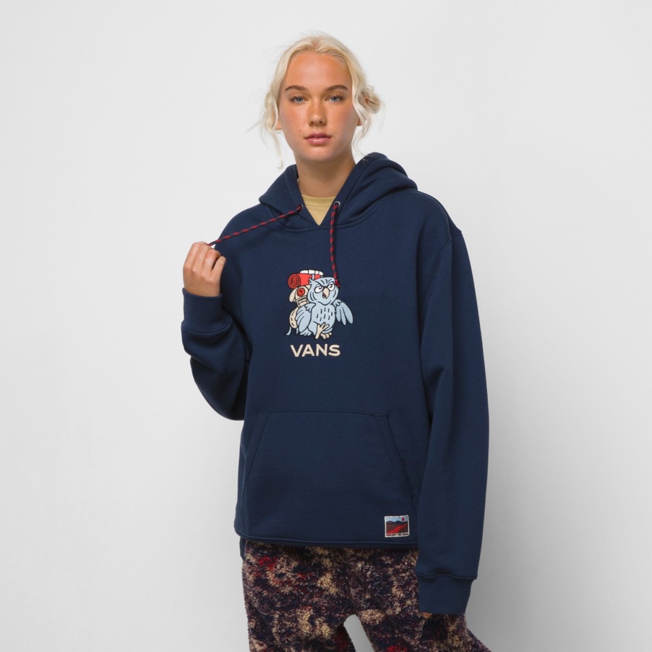 Vans υπαίθρια κλαμπ με κουκούλα μπλουζ φόρεμα