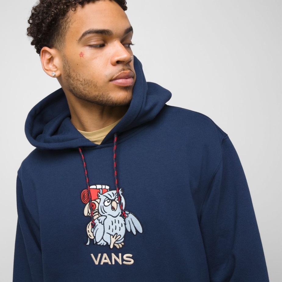 Vans υπαίθρια κλαμπ με κουκούλα μπλουζ φόρεμα