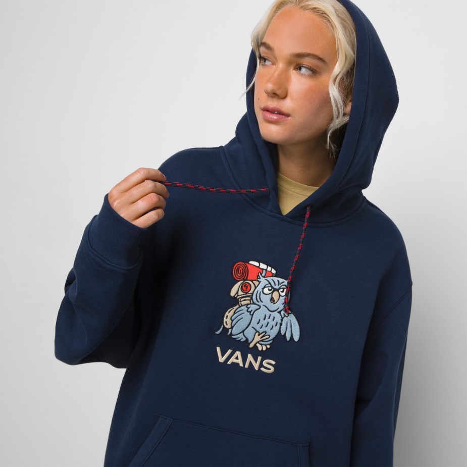 Vans υπαίθρια κλαμπ με κουκούλα μπλουζ φόρεμα