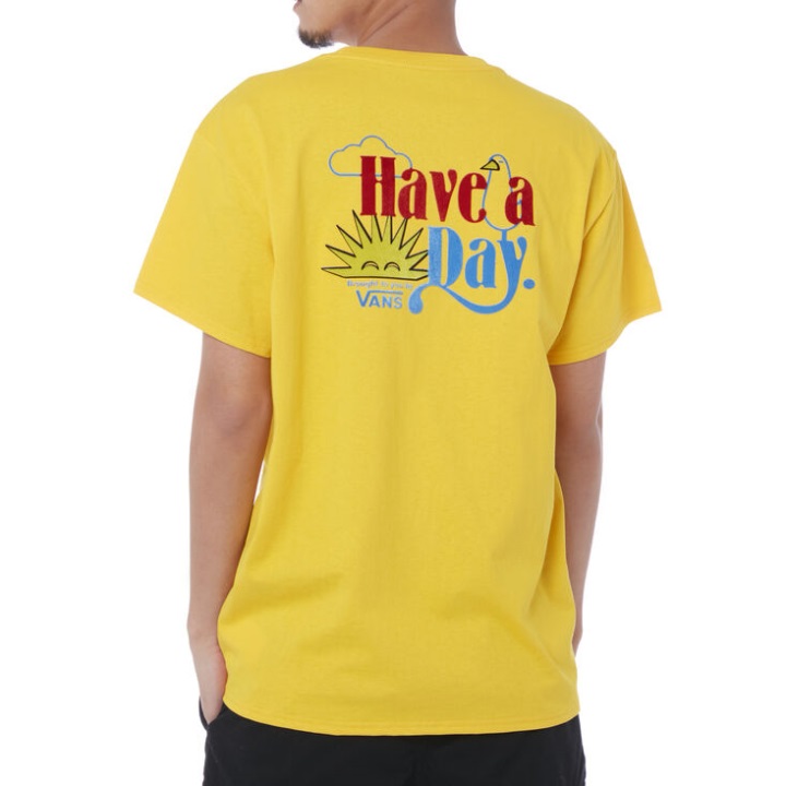 Vans ωραίο πρωινό μπλουζάκι λεμόνι χρώμιο