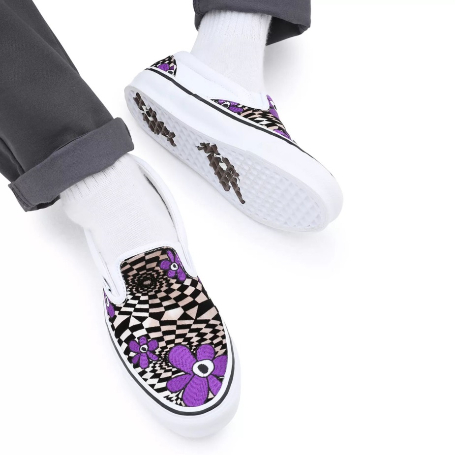 Vault By Vans X Perks και Mini Og Classic Slip-on Lx παπούτσια λευκό-καφέ