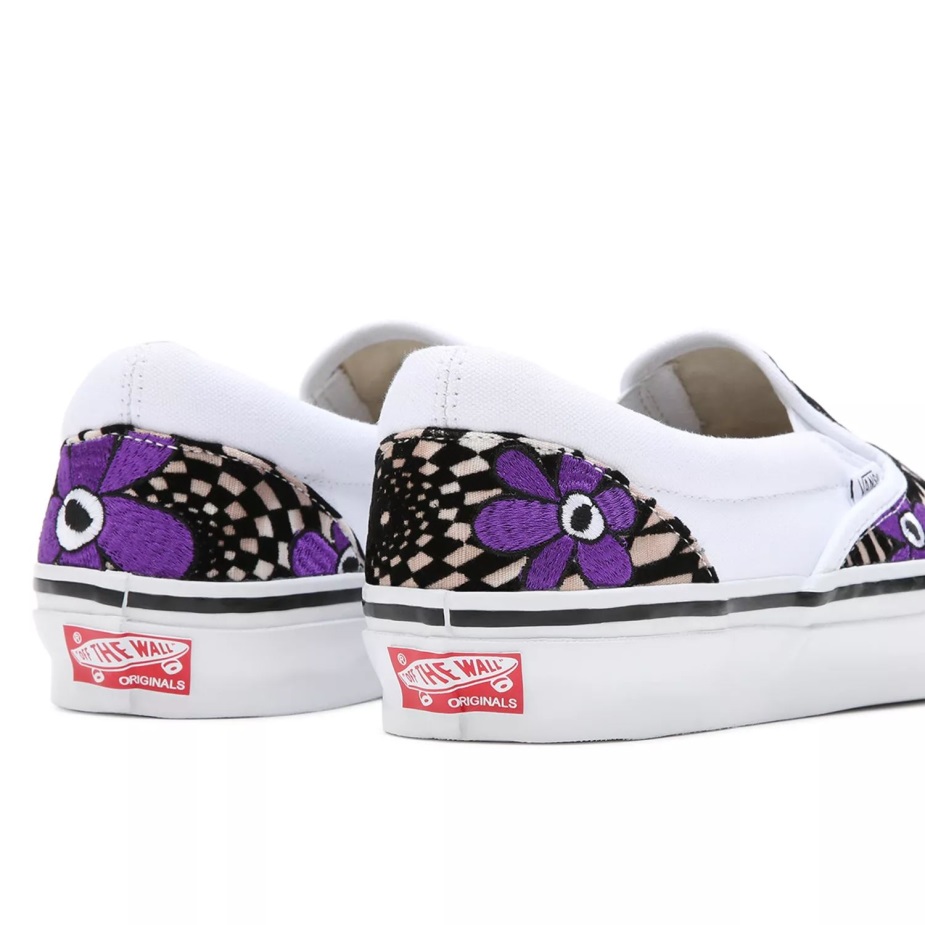 Vault By Vans X Perks και Mini Og Classic Slip-on Lx παπούτσια λευκό-καφέ