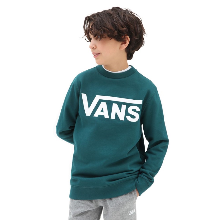 φούτερ για αγόρια Vans Classic Crew (8-14 ετών) μπλε