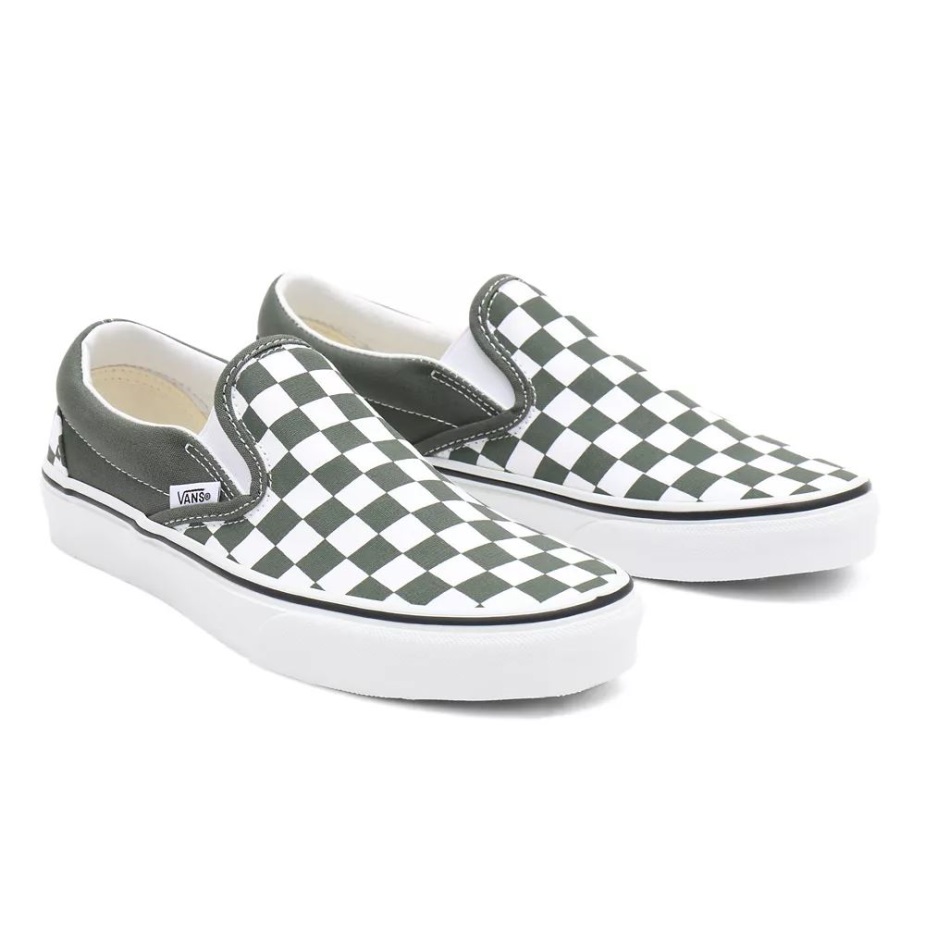 Vans σκακιέρα κλασικά Slip-on παπούτσια πράσινα