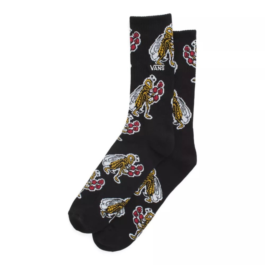 κάλτσες ερευνών πληρώματος σκακιέρας φορτηγών (1 ζευγάρι) μαύρες