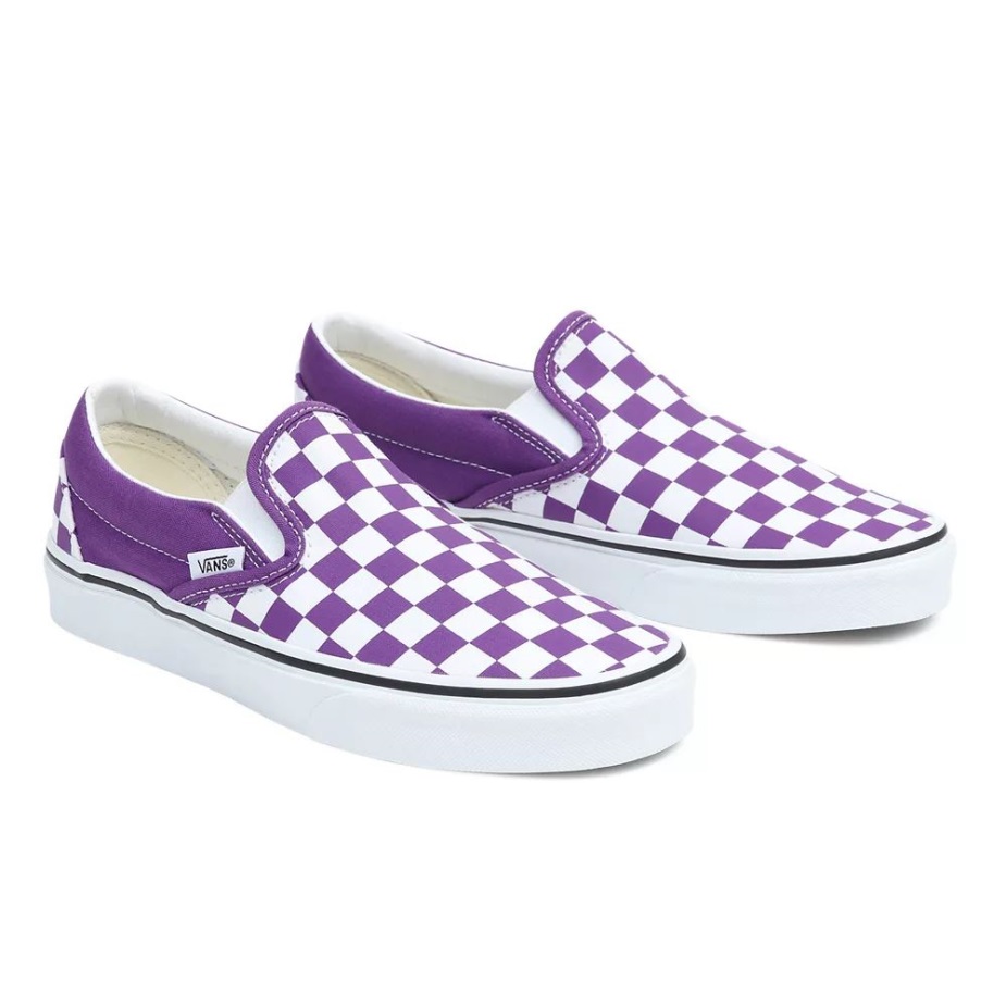Vans κλασικά Slip-on παπούτσια λευκό-μοβ