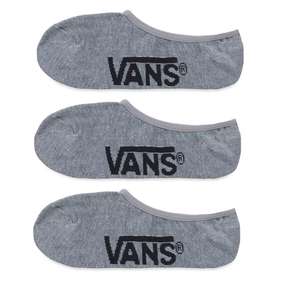 Vans Classic Super No Show κάλτσες (3 ζεύγη Pk) γκρι