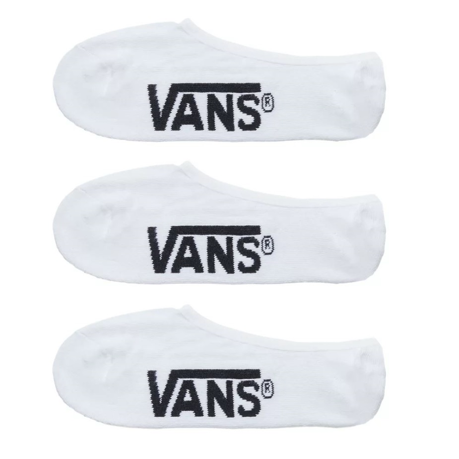 Vans Classic Super No Show κάλτσες (3 ζευγάρια Pk) λευκές