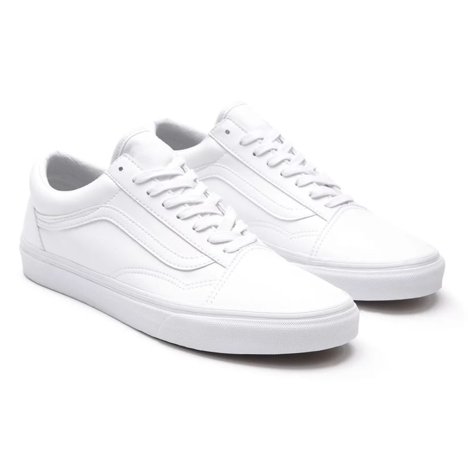 Vans Classic Tumble παλιά παπούτσια Skool λευκό