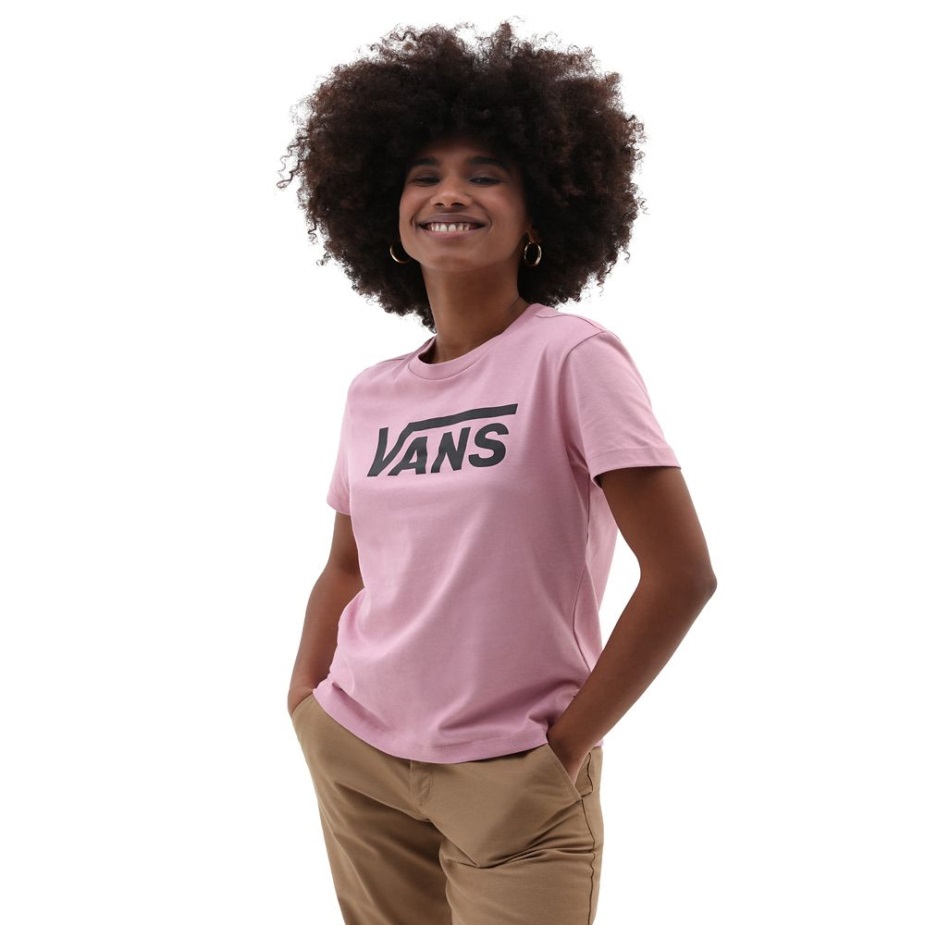Vans Flying V Crew T-shirt ροζ