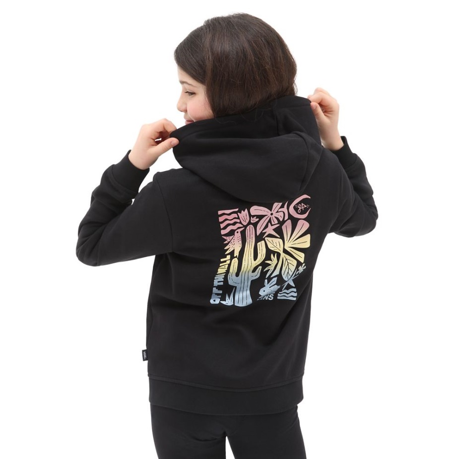 φορτηγά κοριτσίστικα Lizzie Zip Hoodie (8-14 ετών) μαύρο