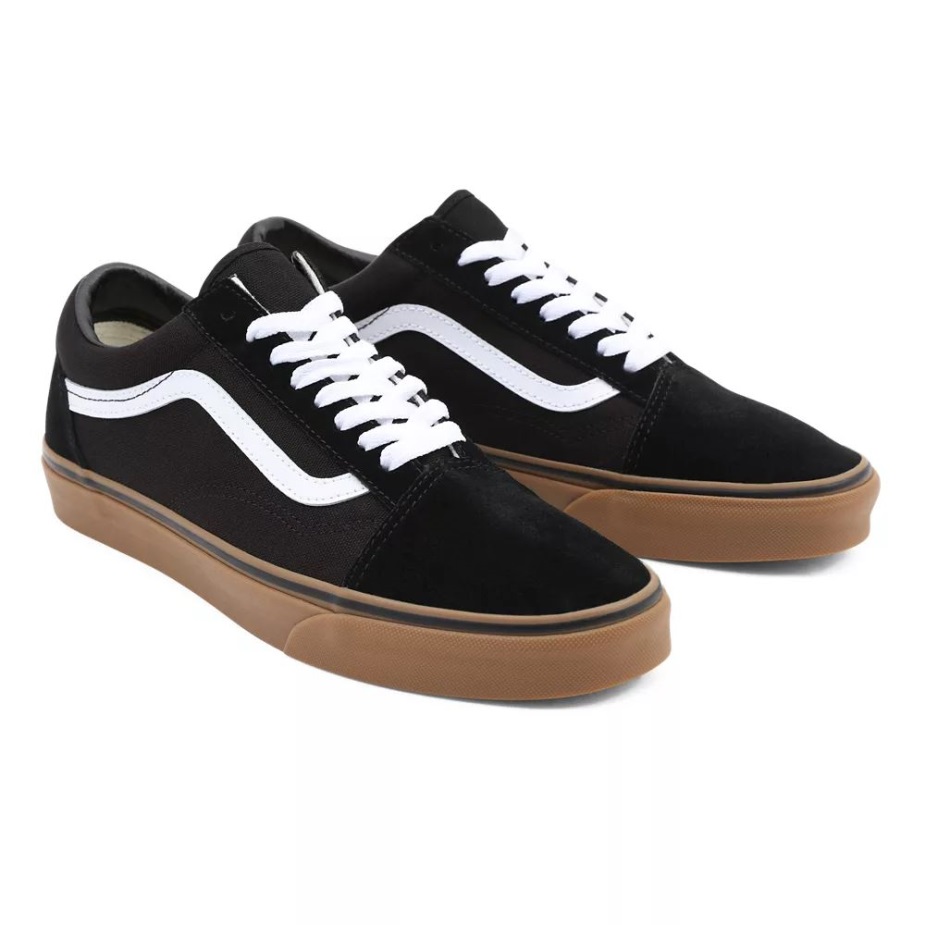 Vans Gumsole παλιά παπούτσια Skool μαύρα