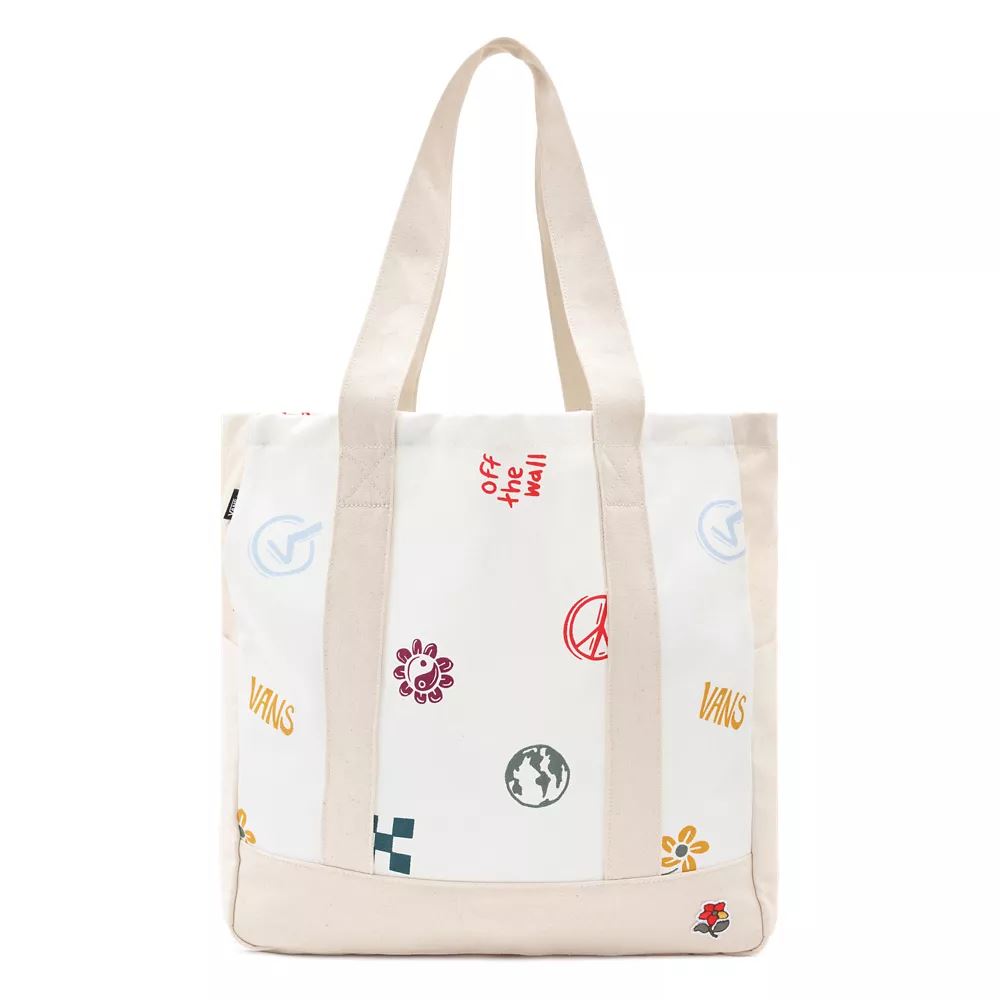 Vans στα χέρια μας Tote Bag λευκό