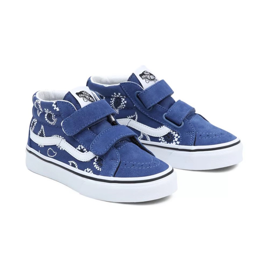 Vans Kids Sk8-μεσαία επανέκδοση V παπούτσια (4-8 ετών) μπλε