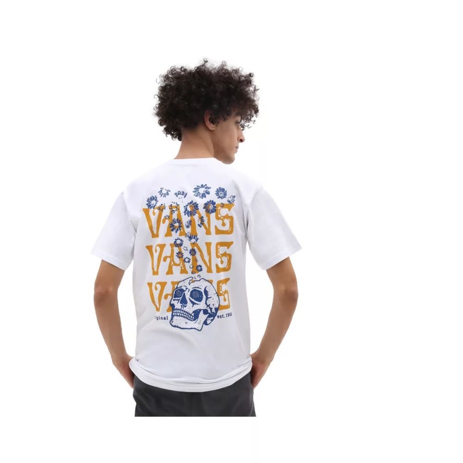Vans Og Skull Trip T-shirt λευκοί άνδρες