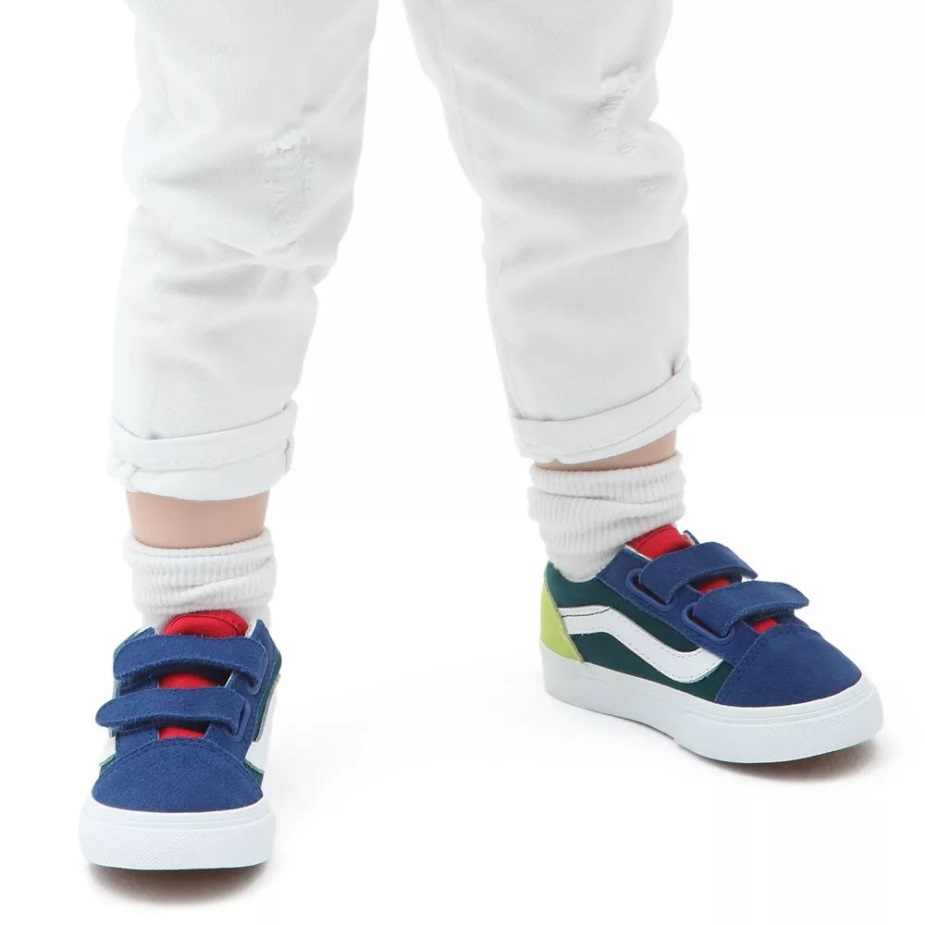 Vans νήπιο παλιό Skool V παπούτσια (1-4 ετών) πολυ