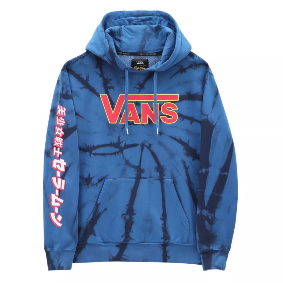 Vans X Beautiful Guardian Sailor Moon Fleece Tie βαφή πουλόβερ πουλόβερ μπλε