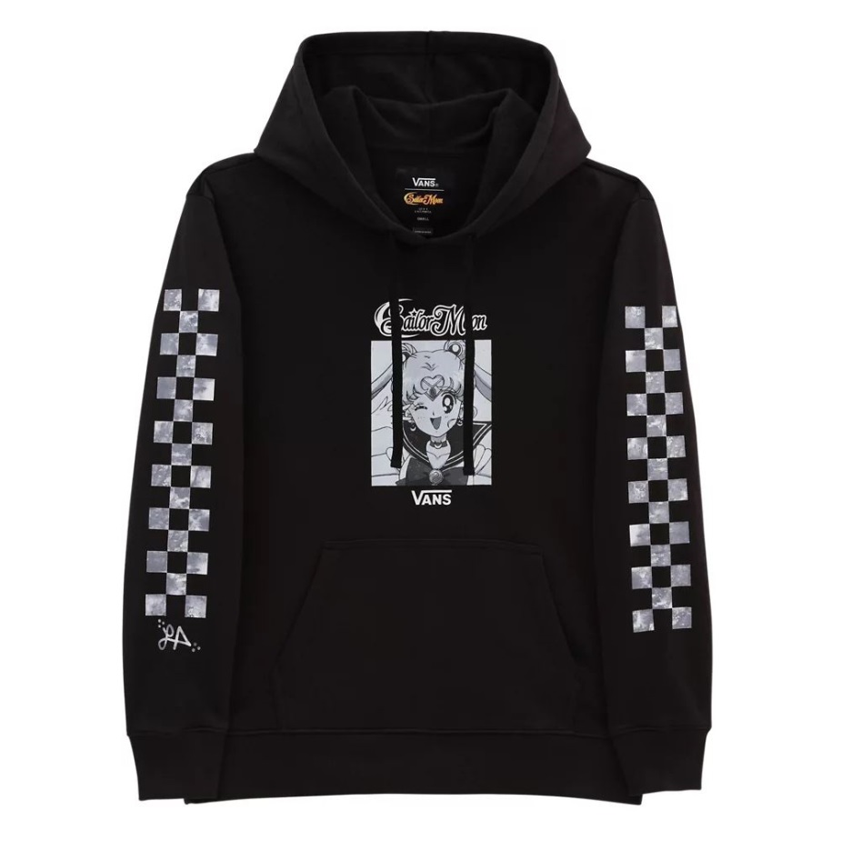 Vans X όμορφος φύλακας Sailor Moon Lizzie Bff πουλόβερ μαύρη κουκούλα