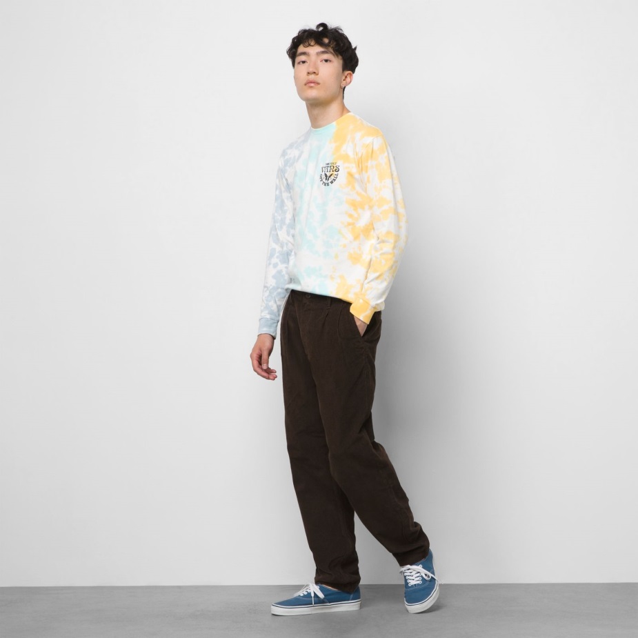 Vans αυθεντικό κοτλέ Chino χαλαρό κωνικό πλισέ παντελόνι Demitasse