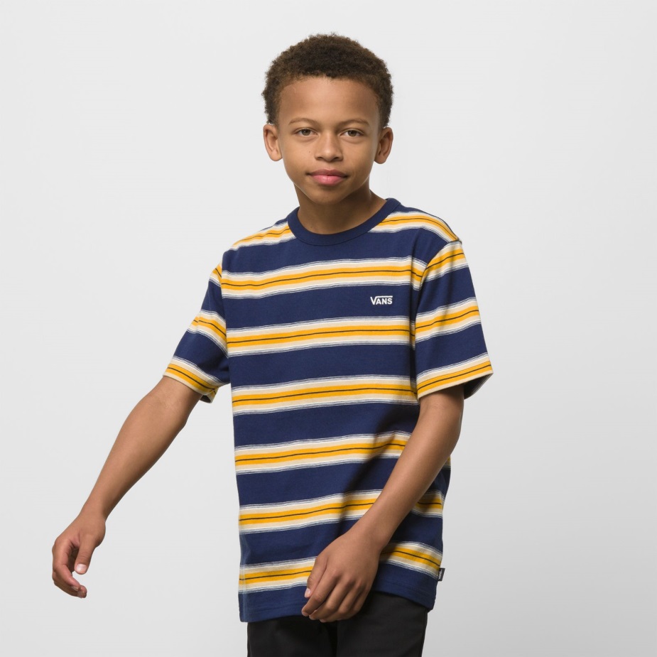 Vans παιδικό μπρίστολ φόρεμα μπλουζ-χρυσοκίτρινο