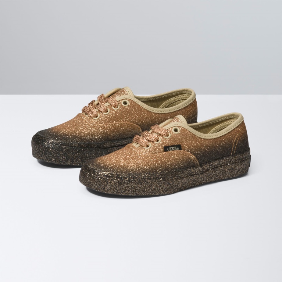 Vans παιδικό πάρτι γκλίτερ αυθεντικό μαύρο-χρυσό