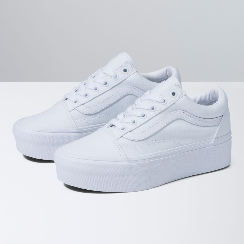 Vans Old Skool Stackform αληθινό λευκό