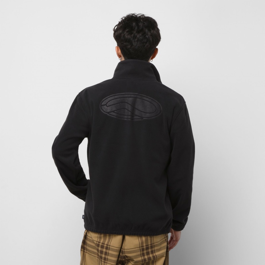 βαν πολικό φλις μαύρο Full Zip