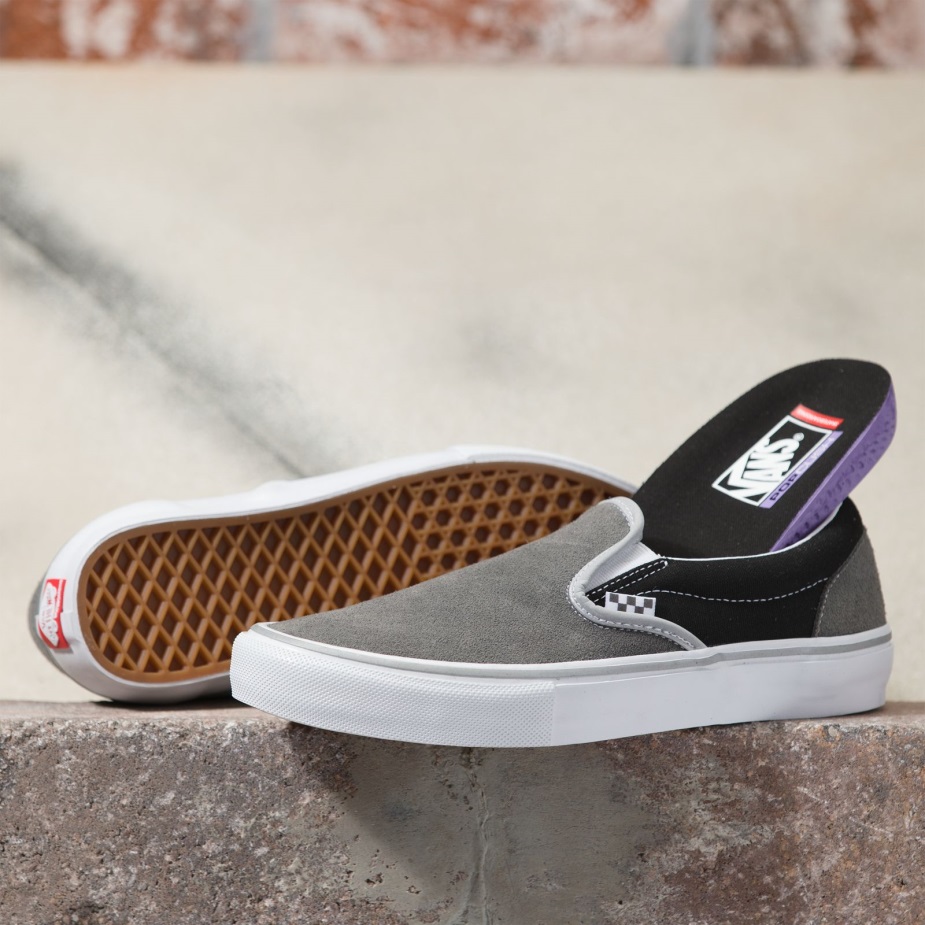 φορτηγά ανακλαστικό Skate Slip-on μαύρο-γκρι