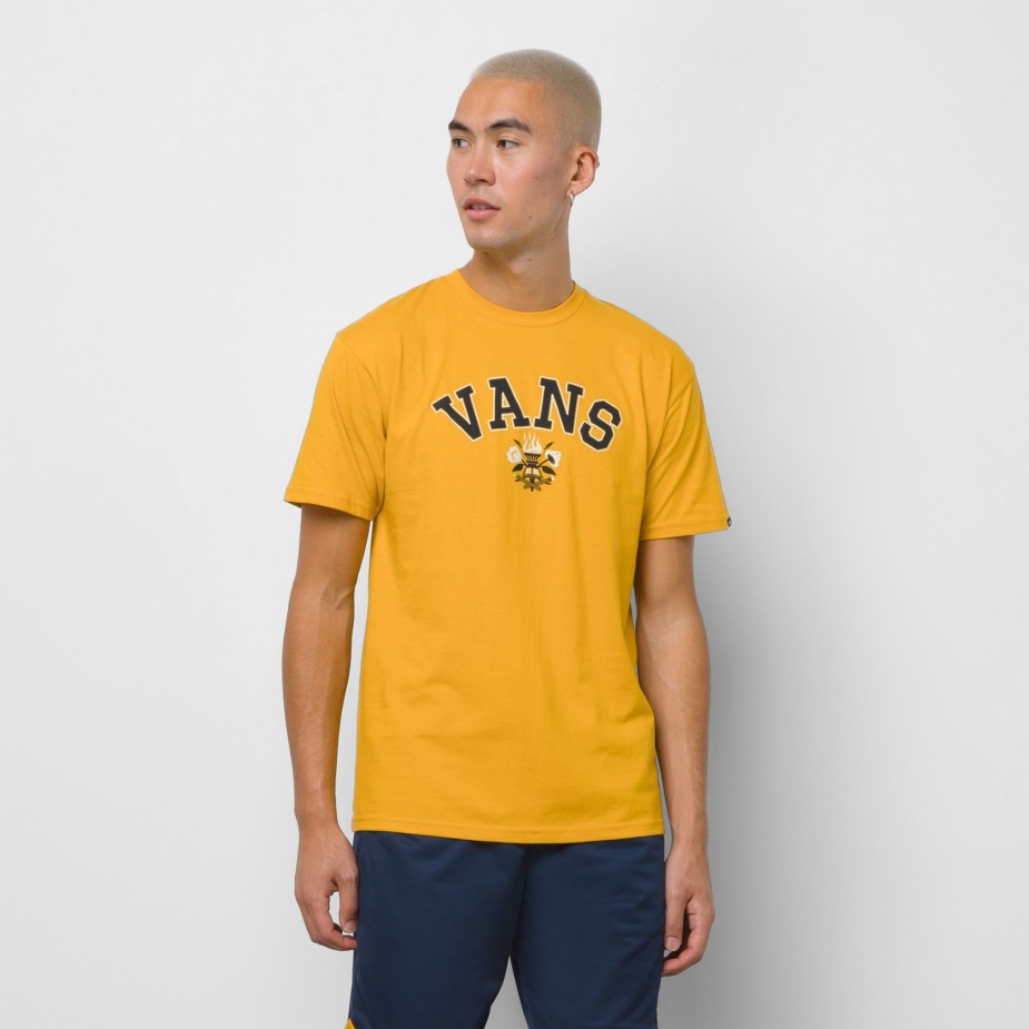 Vans Slack & Field κλασικό μπλουζάκι Pe χρυσοκίτρινο