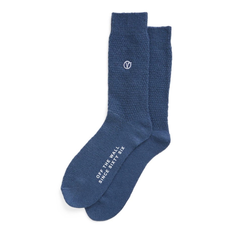 Vans Waffle Texture Crew κάλτσα μεγέθους 9,5-13 True Navy