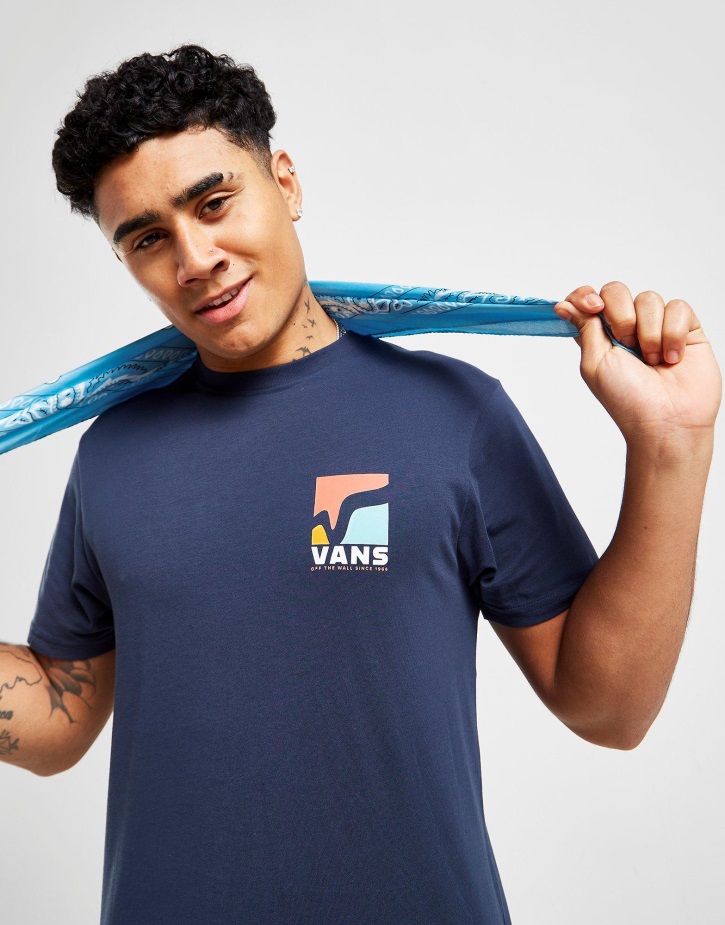 Vans Swoop V μπλουζάκι μπλε