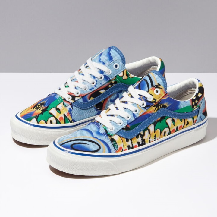 Vans Anaheim εργοστασιακό παλιό Skool 36 Dx Airbrush-true White