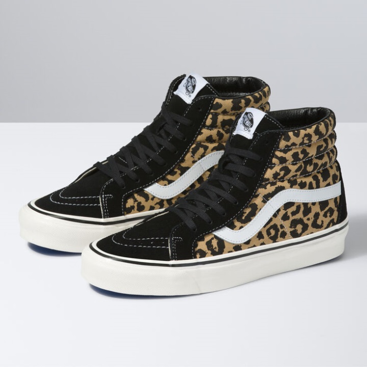 Vans Anaheim εργοστασιακό Sk8-hi 38 Dx Black-tan Leopard