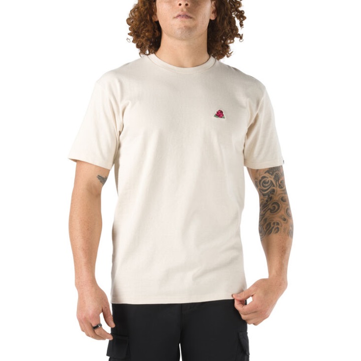 κεντητό μπλουζάκι Vans Anaheim λευκό