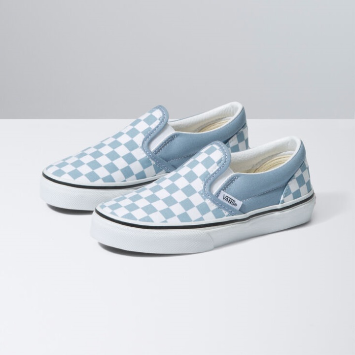 Vans Color Theory Kids Classic Slip-on Ashley Blue